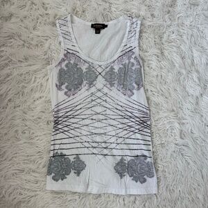 DIESEL Black Gold Label Y2K Grungy Corset Image Tank Top Size Small